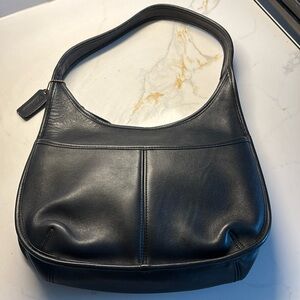 Coach Black Leather Ergo Shoulder Bag vintage